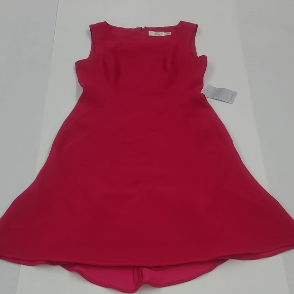 Eliza J. Elegant Fuschia Pink Fit & Flare Dress Size 2 NWT - Picture 1 of 8